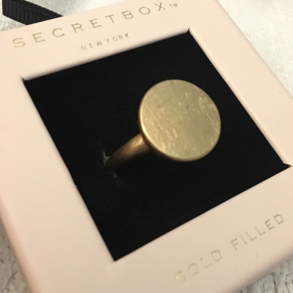 Statement Ring Gold Filled Size 8